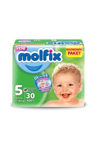 Molfix 3D Junior 5 Numara Cırtlı Bebek Bezi 120 Adet