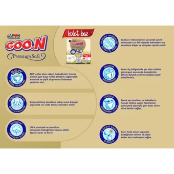 Goon Premium Soft Maxi 4 Numara Külot Bebek Bezi 420 Adet