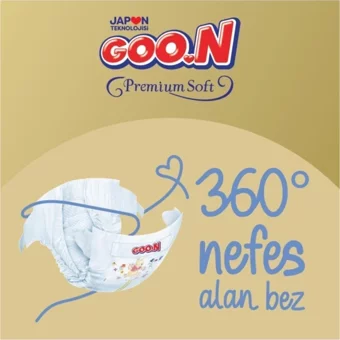 Goon Premium Soft 3 Numara Cırtlı Bebek Bezi 160 Adet