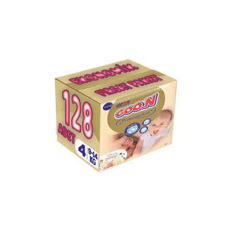 Goon Premium Soft Maxi 4 Numara Cırtlı Bebek Bezi 128 Adet