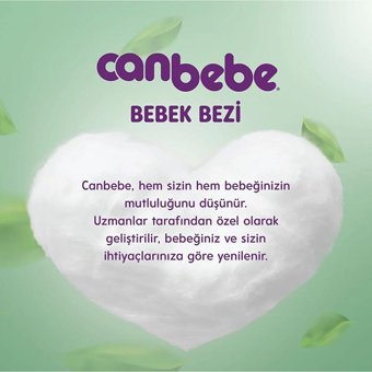 Canbebe Jumbo Paket 4 Numara Bantlı Bebek Bezi 27 Adet