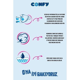 Confy Premium Maxi 4 Numara Cırtlı Bebek Bezi 112 Adet