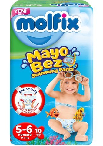 Molfix Swimming Pants 6 Numara Mayo Bebek Bezi 3x10 Adet