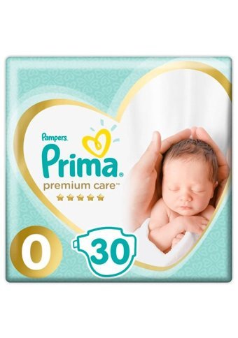 Prima Premium Care Prematüre 0 Numara Cırtlı Bebek Bezi 4x30 Adet