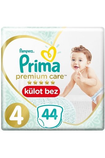 Prima Premium Care 4 Numara Külot Bebek Bezi 6x44 Adet