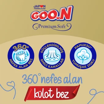 Goon Premium Soft XXL 7 Numara Külot Bebek Bezi 72 Adet