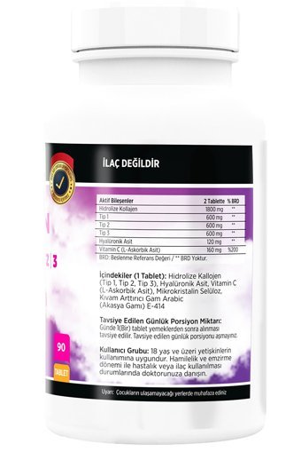 Flx Tip 1-2-3 Tablet Kolajen 90 Tablet