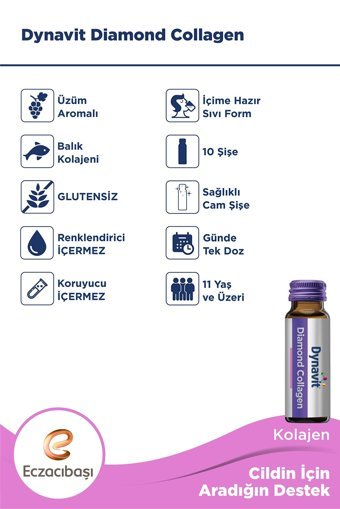 Dynavit Diamond Collagen Sıvı Kolajen 10x50 ml