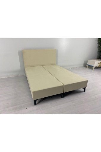 İpek Mobilya Ecostil 180 x 200 cm Başlıksız Çift Kişilik Sandıklı Baza Bej