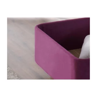 Niron Yatak Purple 160 x 200 cm Başlıklı Çift Kişilik Sandıklı Baza Seti Mor