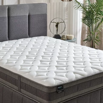 Yataş Bedding Dream Line 150 x 200 cm Yataklı Başlıklı Çift Kişilik Sandıklı Baza Seti Antrasit