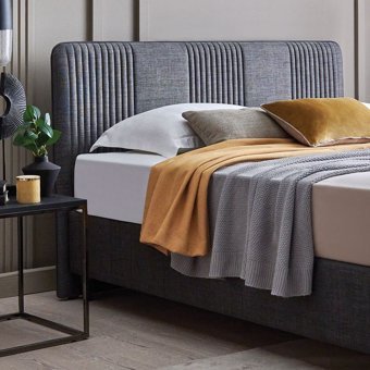 Yataş Wool Sense 120x200 cm Başlıklı Yataklı Sandıklı Tek Kişilik Baza Seti Koyu Gri