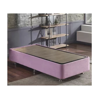 Niron Yatak Pink 120x200 cm Başlıksız Sandıklı Tek Kişilik Baza Seti Pembe