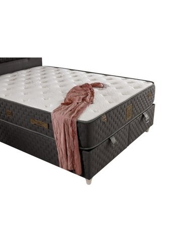Relax 90x190 cm Başlıklı Yataklı Sandıklı Tek Kişilik Baza Seti Siyah