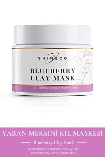 Shineco Blueberry Mask Nemlendiricili Krem Yüz Maskesi 50 ml