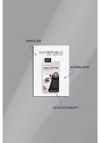 Skin Republic Bubble Purifying Kağıt Yüz Maskesi 25 ml