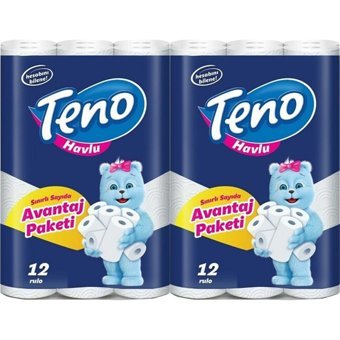 Teno Ultra 2 Katlı 2x12'li Rulo Kağıt Havlu