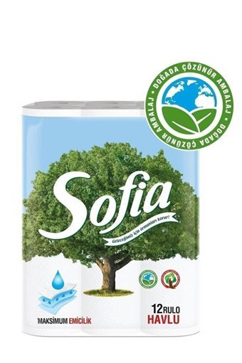 Sofia 2 Katlı 2x12'li Rulo Kağıt Havlu