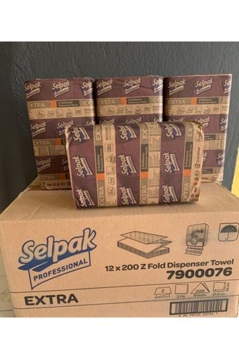 Selpak Professional Extra 2 Katlı 200 Yaprak 4'lü Z Katlama Kağıt Havlu