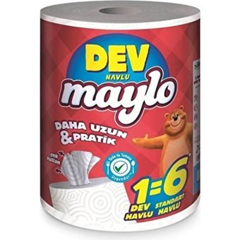 Maylo Dev 2 Katlı 6'lı Rulo Kağıt Havlu