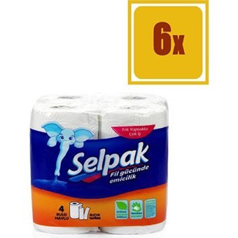 Selpak 3 Katlı 4x6'lı Rulo Kağıt Havlu