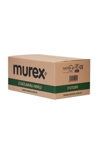 Murex Dispenser Tek Katlı 150 Yaprak 12'li Z Katlama Kağıt Havlu