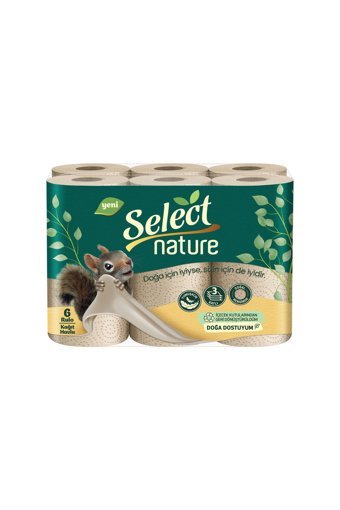 Select Nature 3 Katlı 6'lı Rulo Kağıt Havlu