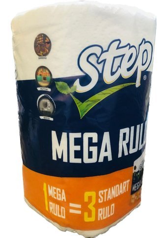 Step Mega 2 Katlı 220 Yaprak Tekli Rulo Kağıt Havlu