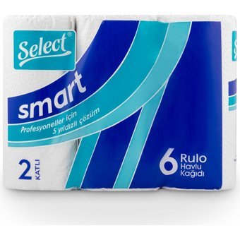 Select Smart 2 Katlı 6'lı Rulo Kağıt Havlu