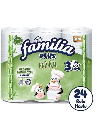 Familia Natural 3 Katlı 24'lü Rulo Kağıt Havlu