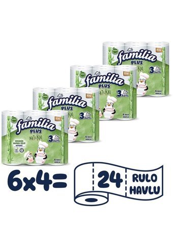 Familia Natural 3 Katlı 24'lü Rulo Kağıt Havlu