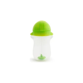 Munchkin Pipetli Akıtmaz Kulpsuz 12+ Ay 296 ml Alıştırma Bardağı Mor-Yeşil