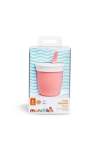 Munchkin Pipetli Kulpsuz 6+ Ay 118 ml Alıştırma Bardağı Pembe