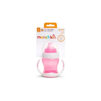 Munchkin Akıtmaz Kulplu 4+ Ay 118 ml Alıştırma Bardağı Pembe