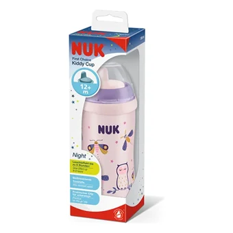 Nuk Pipetli Akıtmaz Kulpsuz 12+ Ay 300 ml Alıştırma Bardağı Mavi