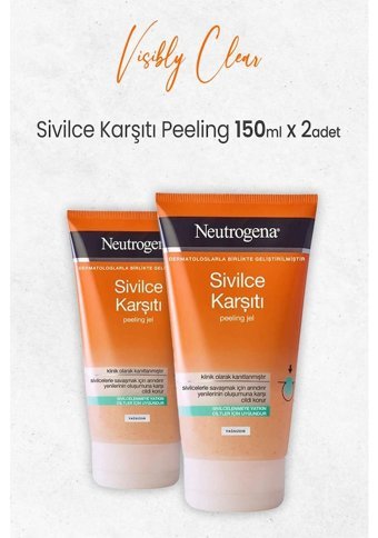 Neutrogene Visibly Clear Leke Giderici Jel Tüp Yüz Peelingi 2x150 ml