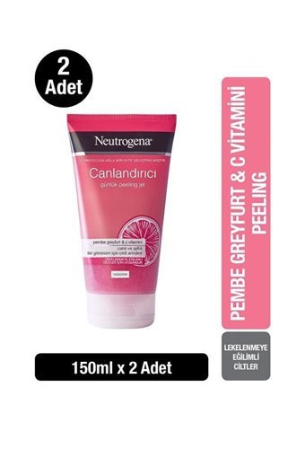 Neutrogena Greyfurt Jel Tüp Yüz Peelingi 2x150 ml