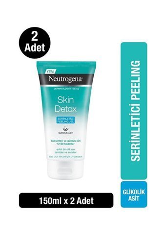 Neutrogene Skin Detox Leke Giderici Jel Maske Yüz Peelingi 2x150 ml