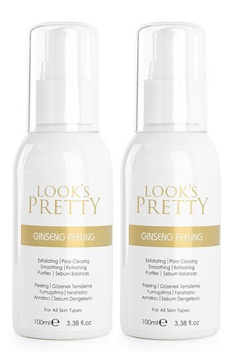 Looks Pretty Ginseng Özlü Leke Giderici Sprey Şişe Yüz Peelingi 2x100 ml