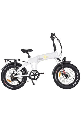 Citycoco Fatbike 250 W 25 Km Menzil 7 Vites Elektrikli Şehir / Tur Bisiklet Beyaz Siyah