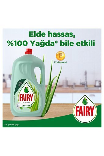 Fairy Losyon Aloe Vera Kokulu Losyonlu Sıvı El Bulaşık Deterjanı 2.6 lt