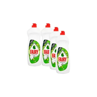 Fairy Temiz ve Ferah Elma Kokulu Sıvı El Bulaşık Deterjanı 4x650 ml