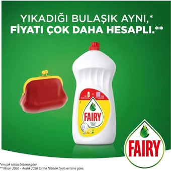 Fairy Orijinal Limon Kokulu Sıvı El Bulaşık Deterjanı 2x1 lt