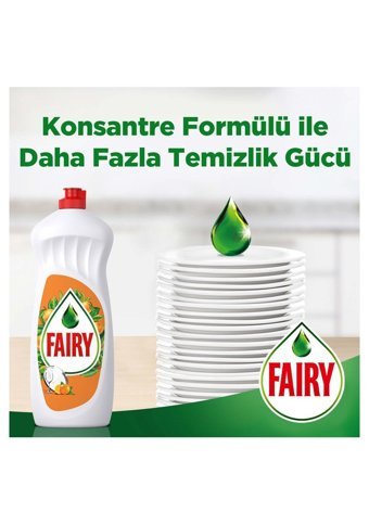 Fairy Temiz ve Ferah Portakal Kokulu Sıvı El Bulaşık Deterjanı 2x1.5 lt