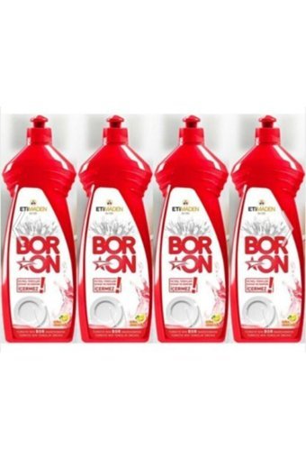 Eti Maden Boron Limon Kokulu Sıvı El Bulaşık Deterjanı 4x650 ml