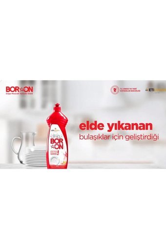 Eti Maden Boron Limon Kokulu Sıvı El Bulaşık Deterjanı 4x650 ml