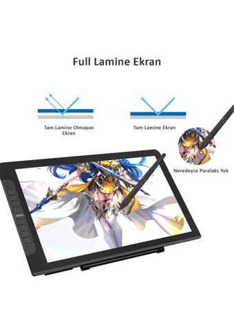 Veikk VK2200PRO 21.5 inç Ekranlı Kalemli Kablolu Grafik Tablet Siyah