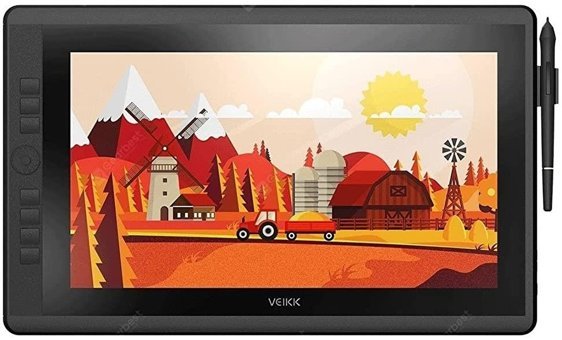 Veikk VK1560 Pro 15.6 inç Ekranlı Kalemli Kablolu Grafik Tablet Siyah