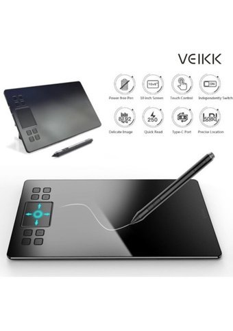 Veikk A50 11.6 inç Ekranlı Kalemli Kablolu Grafik Tablet Pembe