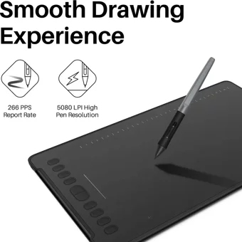 Huion Inspiroy H1160P 11.8 inç Ekranlı Kalemli Kablolu Grafik Tablet Siyah